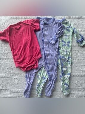 Baby Girl Bundle 0–3M | Bamboo Sleepers + Butterfly Set | Pretty Ruffles